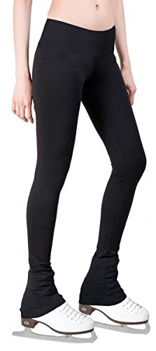Product Cover ny2 Sportswear Figure Skating Pants with 2-Tones Waistband (Black, Adult Medium)
