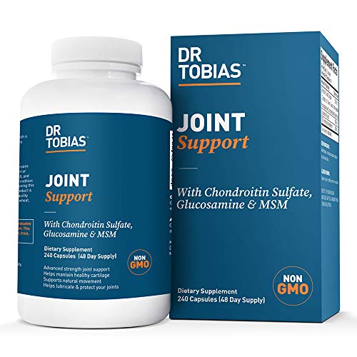 Product Cover Dr Tobias Joint Support - Extra Strength Hip, Knee & Joint Supplement with Chondroitin Sulfate, Glucosamine & MSM (240 Count)