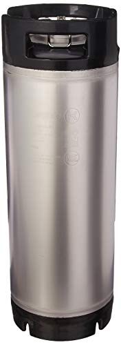 Product Cover Kegco KM5G-RBT 5 Gallon Ball Lock Keg - RubberHandle, 1, Stainless Steel