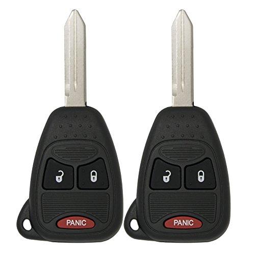 Product Cover Keyless2Go Keyless Entry Remote Car Key Replacement for Vehicles That Use 3 Button OHT692427AA - 2 Pack