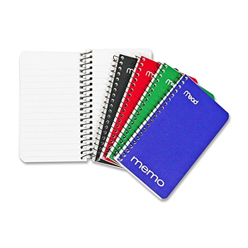 Product Cover Mead Small Spiral Notebook, Spiral Memo Pad, College Ruled Paper, 60 Sheets, 5