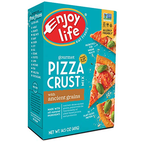 Product Cover Enjoy Life Baking Mixes, Soy free, Nut free, Gluten free, Dairy free, Non GMO, Vegan, Pizza Crust Mix, 14.5 Ounce Box