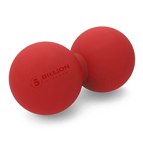 Product Cover 5BILLION Peanut Massage Ball - Double Lacrosse Massage Ball & Mobility Ball for Physical Therapy - Deep Tissue Massage Tool for Myofascial Release, Muscle Relaxer, Acupoint Massage (red)