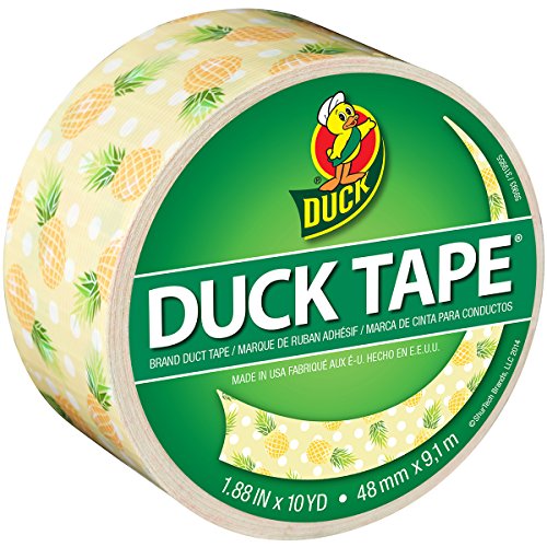 Product Cover Duck Brand 283924 Printed Duct Tape, Pineapple Delight, 1.88 Inches x 10 Yards, Single Roll