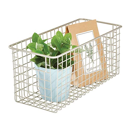 Product Cover iDesign Classico Wire Storage Basket for Kitchen, Pantry, Cabinet - Deep, Satin