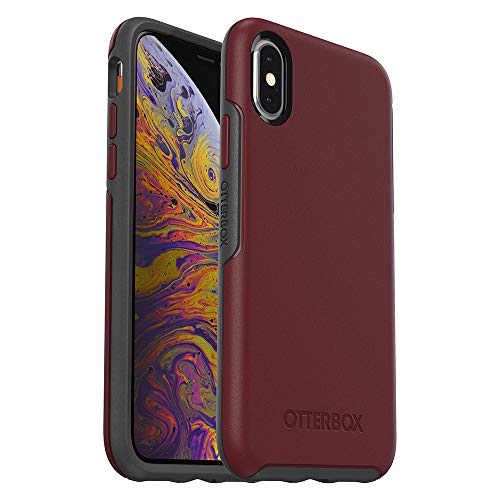 Product Cover OtterBox SYMMETRY SERIES Case for iPhone Xs & iPhone X - Retail Packaging - FINE PORT (CORDOVAN/SLATE GREY)