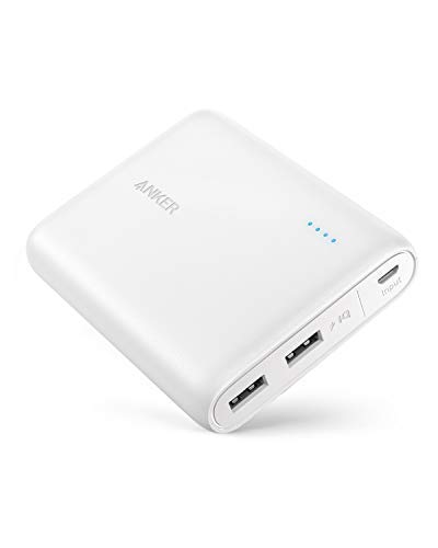 Product Cover Anker PowerCore 13000 Portable Charger - Compact 13000mAh 2-Port Ultra Portable Phone Charger Power Bank with PowerIQ and VoltageBoost Technology for iPhone, iPad, Samsung Galaxy (White)