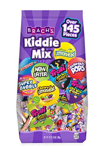 Product Cover Brach's Kiddie Mix Variety Pack Individually Wrapped Candies, 3 Pound Bulk Candy Bag Individually Wrapped, Great for Parties