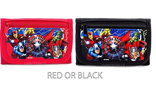 Product Cover Marvel Avengers Red or Black Trifold Wallet Randomly - 1 WALLET