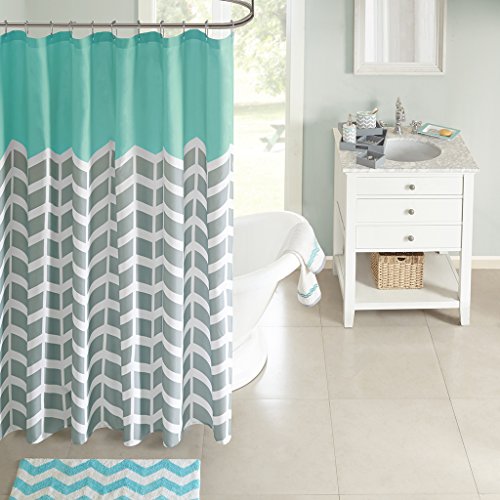 Product Cover Intelligent Design ID70-365 Nadia Shower Curtain 72x72 Teal