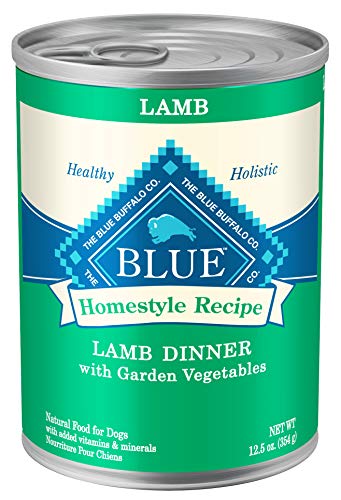Product Cover Blue Buffalo Homestyle Recipe Natural Adult Wet Dog Food,Lamb 12.5-oz can (Pack of 12)