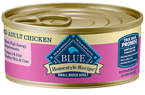 Product Cover Blue Buffalo Homestyle Recipe Natural Adult Small Breed Wet Dog Food, Chicken 5.5-oz can (Pack of 24)