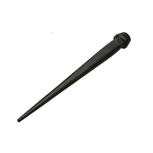 Product Cover Klein Tools 3255TT Broad-Head Bull Pin Made of Forged, Heat-Treaded Steel With Black Finish and Tether Hole, 1-1/4-Inch