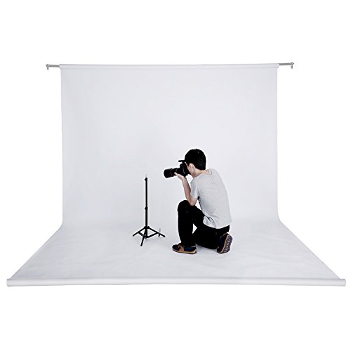 Product Cover Neewer 53 Inch x 12 Yard/1.36 M x 11 M Photo Studio Portrait Seamless Collapsible Backdrop Background Paper (White)