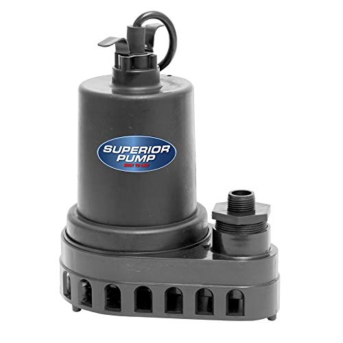 Product Cover Superior Pump 91570 1/2 HP Thermoplastic Submersible Utility Pump with 10-Foot Cord