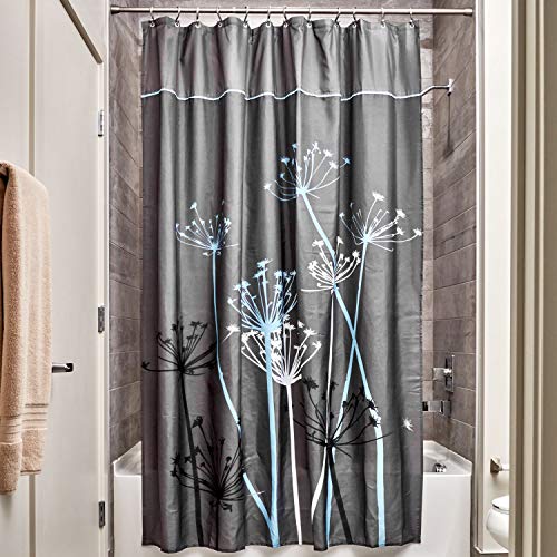 Product Cover iDesign Thistle Wide Fabric Shower Curtain for Master, Guest, Kids', College Dorm Bathroom, 72