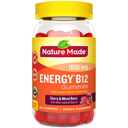 Product Cover Nature Made Energy‡ B12 1000 mcg Gummies, 150 Count Value Size (Packaging May Vary)