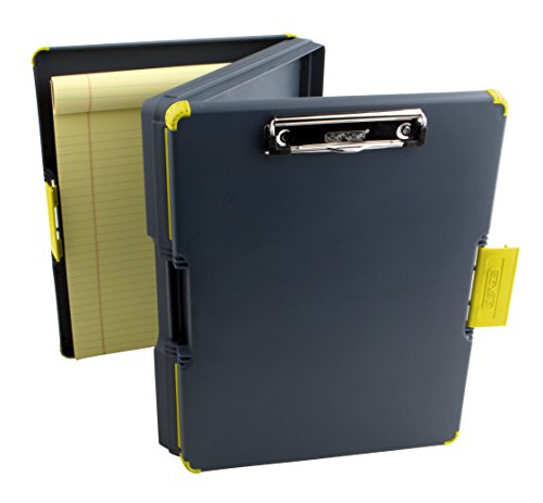 Product Cover Dexas Duo Clipcase Dual Sided Storage Case and Organizer, Yellow Clip and Edges