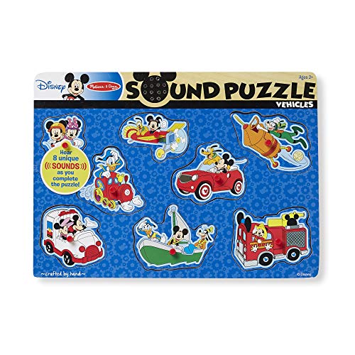 Product Cover Melissa & Doug Disney Mickey Mouse and Friends Vehicles Sound Puzzle (8 pcs)