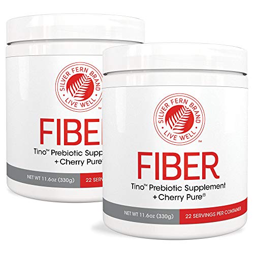 Product Cover Tino High Fiber Supplement Powder - Non-GMO, Pre-Biotic, Water Soluble, Digestive Friendly, Powdered Mix - Add to Water, Juice, Shakes, Cereal & More (2 Cannisters - 11.6 Oz. ea.)