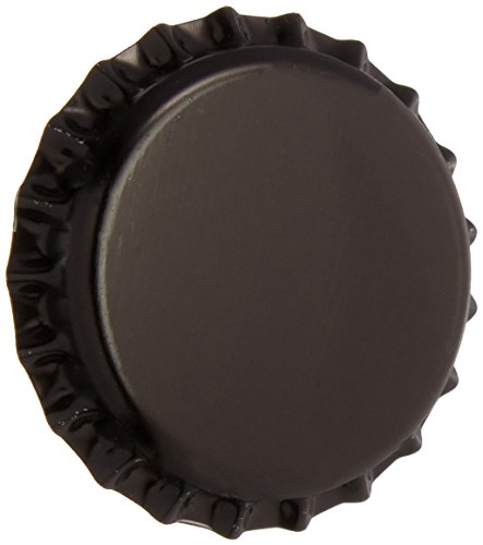 Product Cover Beer Bottle Crown Caps-Oxygen Absorbing for Homebrew-144 Count(Black)