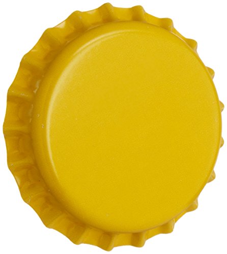 Product Cover Beer Bottle Crown Caps - Oxygen Absorbing for Homebrew (Yellow 144 count)