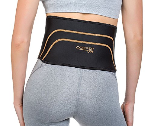 Product Cover Copper Fit Back Pro Compression Lower Back Support Belt Lumbar, Large/X-Large (39