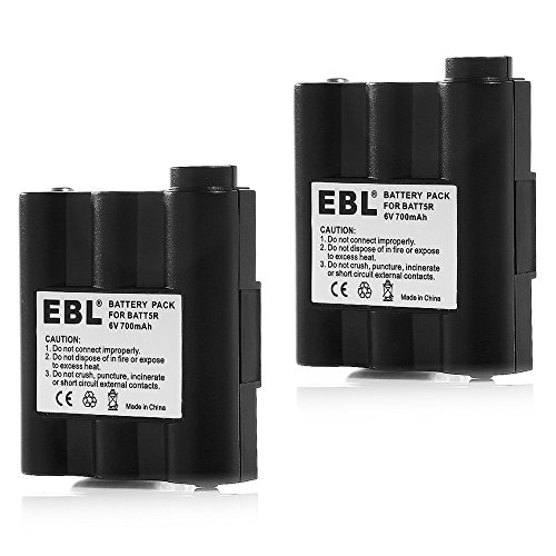 Product Cover EBL BATT5R AVP7 Replacement Rechargeable Battery for GXT Walkie Talkie GXT1000 GXT1050 GXT850 GXT860 GXT900 GXT950 and More, 2 Pack