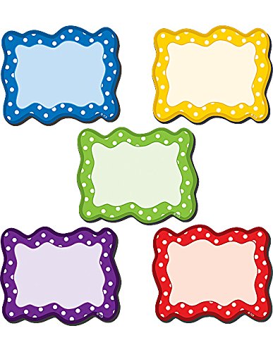 Product Cover Teacher Created Resources Blank Cards Magnetic Accents, Polka Dots (77210.0)