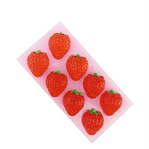 Product Cover SNW Strawberry Series Fondant Mold Soap Silicone Bakeware Chocolate Mold Cake Decoration