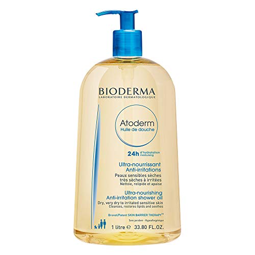 Product Cover Bioderma Atoderm Body Wash Family (Women, Men and Kids) Moisturizing and Cleansing Shower Oil for Very Dry Sensitive Skin, 33.80 Fl Oz
