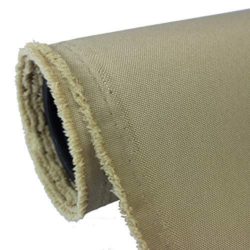 Product Cover Waterproof Canvas Fabric Outdoor 600 Denier Indoor/Outdoor Fabric by The Yard PU Backing UV Protector Canvas Marine Awning Fabric Khaki, Sand (1 Yard)