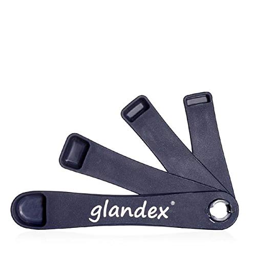 Product Cover Glandex Measuring Scoop Spoon Plastic Swivel 1/8tsp, 1/4tsp, 1/2tsp & 1 Teaspoon