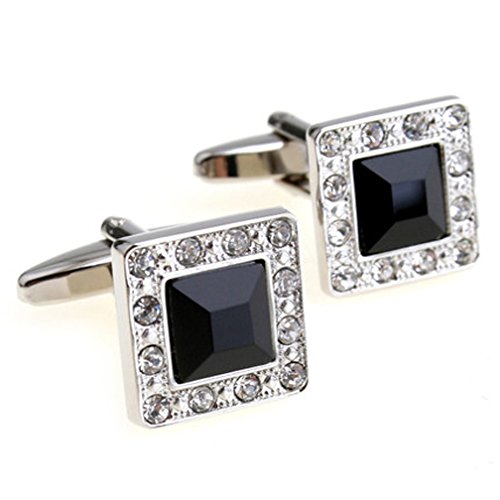Product Cover Fashion2Beauty Super Shiny Swarovski Quality Crystal Cufflinks Elegant Style Business Party Used
