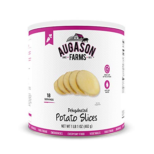 Product Cover Augason Farms Dehydrated Potato Slices 1 lb 1 oz No. 10 Can