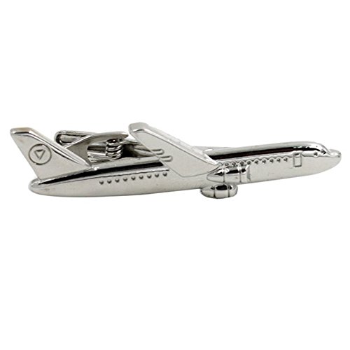 Product Cover Procuffs Airplane Tie Clip Pilot Jet Army Tie Clip Blk Wedding Bar Clasp