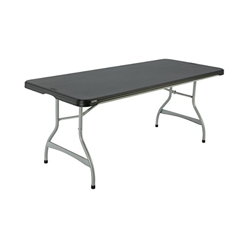 Product Cover Lifetime Products 280350 Commercial Stacking Folding Table, 6', Black