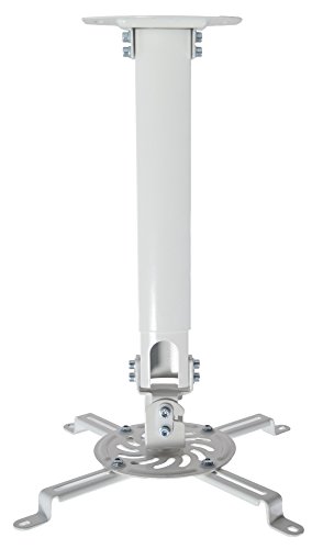 Product Cover VIVO Universal Extending White Ceiling Projector Mount | Height Adjustable Projection (MOUNT-VP02W)