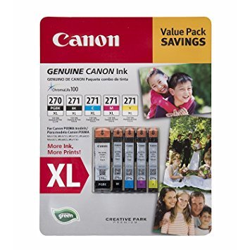 Product Cover Canon PGI-270XL, CLI-271XL C/M/Y/K Ink Cartridges Value Pack (5 Cartridges)