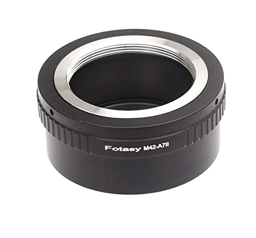 Product Cover Fotasy Copper Adjustable M42 Lens to Sony FE Adapter, 42mm Screw Mount Lens to E Mount, fits Sony a7 a7 II a7 III a7R a7R II a7R III a7S a7S II a7S III a9 a7R IV a6600 a6500 a6400 a6300 a6100 a6000