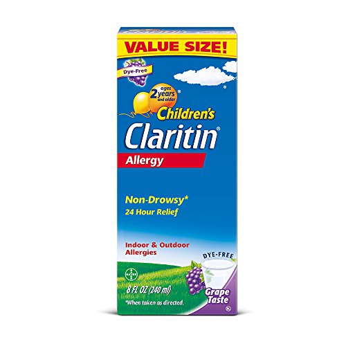 Product Cover Claritin Children's Allergy Non-Drowsy Syrup, Grape, 8 oz