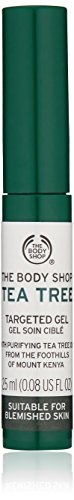 Product Cover The Body Shop Tea Tree Targeted Gel, Made with Tea Tree Oil, for Blemish-Prone Skin, 0.08 oz.