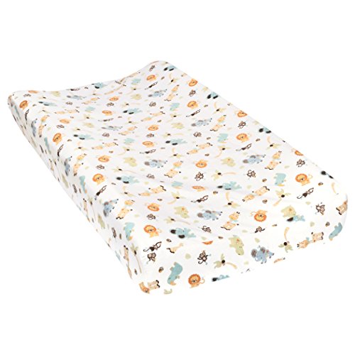 Product Cover Trend Lab Jungle Friends Deluxe Flannel Changing Pad Cover
