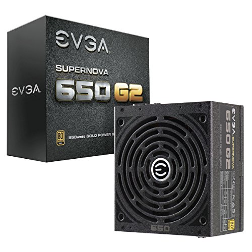Product Cover EVGA SuperNOVA 220-G2-0650-Y1, 650 G2, 80+ GOLD 650W, Fully Modular, EVGA ECO Mode, 7 Year Warranty, Includes FREE Power On Self Tester Power Supply
