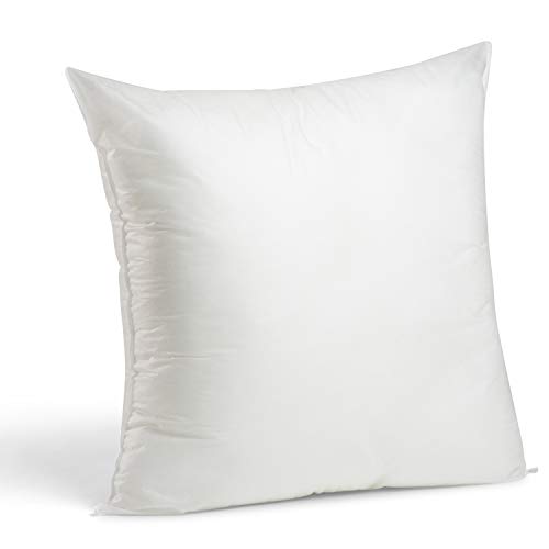 Product Cover Foamily Premium Hypoallergenic Stuffer Pillow Insert Sham Square Form Polyester, 24