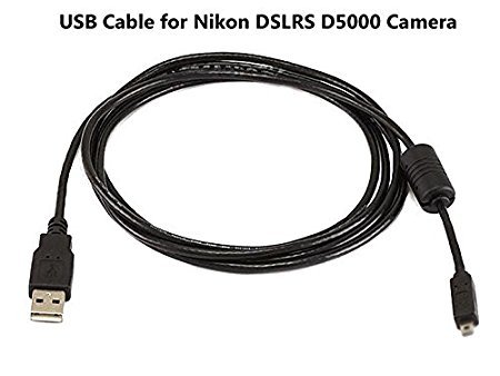 Product Cover Eeejumpe USB Cable for Nikon DSLR D5000 Camera, and USB Computer Cord for Nikon DSLR D5000