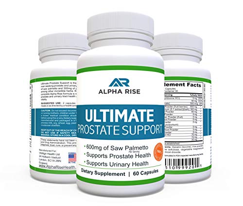 Product Cover TOP RATED Prostate Supplement - Best Prostate Health Supplement - 600mg Saw Palmetto + Pygeum - Natural Herbs and Vitamin Formula - Supports Mens BPH Urinary Tract Infection - Frequent Peeing Relief