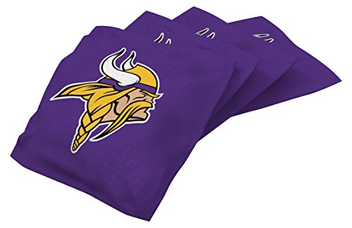 Product Cover Wild Sports NFL Minnesota Vikings Purple Authentic Cornhole Bean Bag Set (4 Pack)