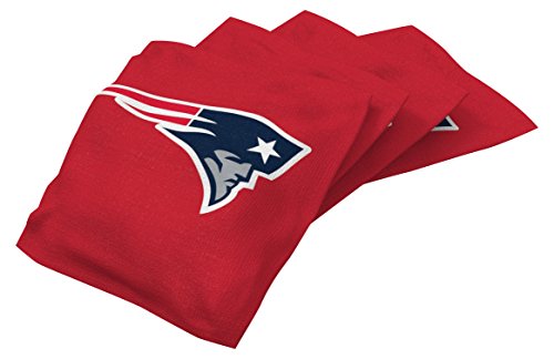 Product Cover Wild Sports NFL New England Patriots Red Authentic Cornhole Bean Bag Set (4 Pack)
