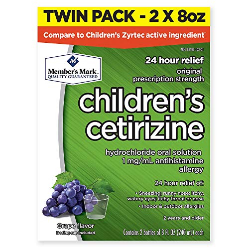 Product Cover Member's Mark Children's Cetirizine 1 mg, Oral Solution, 8 FL OZ (Compare to Zyrtec) grape